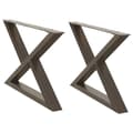 Miniatyrbillede 2 af 10: vidaXL Sofabordben 2 stk Naturstål 70x(42-43,3) cm Stål