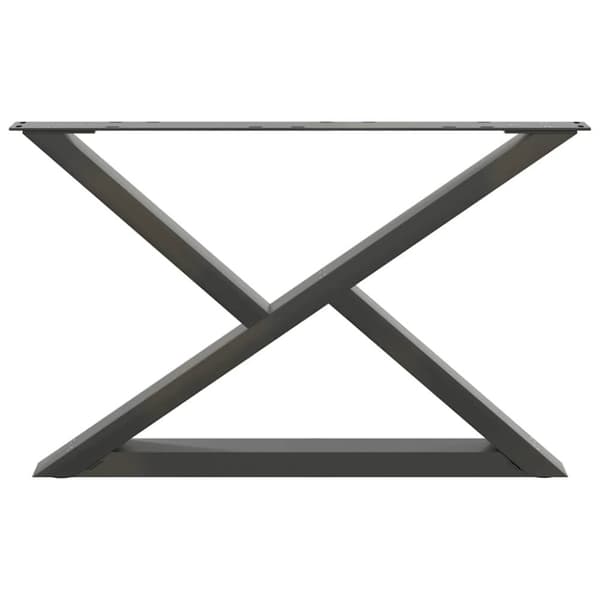 vidaXL Sofabordben 2 stk Antracit 70x(42-43,3) cm Stål