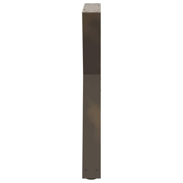 vidaXL Spisebordsben 2 stk Naturstål 60x(72-73,3) cm Stål