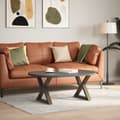 Miniatyrbilde 3 av 10: vidaXL Salongbordben 2 stk naturstål 60 x (42-43,3) cm stål