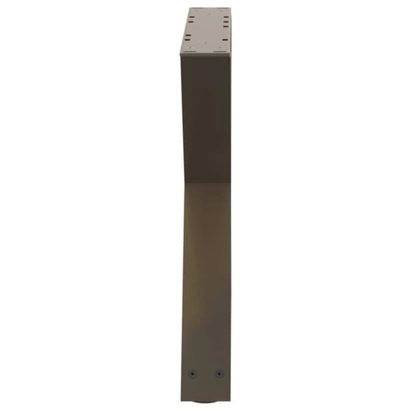 vidaXL Salongbordben 2 stk naturstål 60 x (42-43,3) cm stål