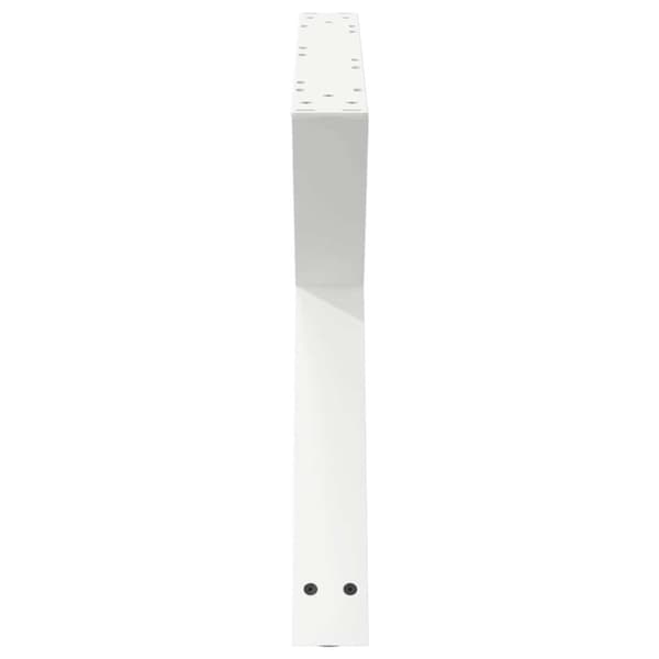 vidaXL Salongbordben 2 stk hvite 70 x (42-43,3) cm stål