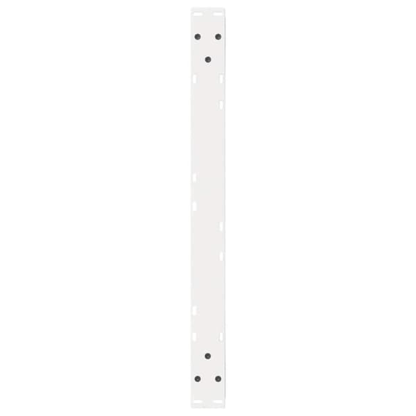vidaXL Salongbordben 2 stk hvite 70 x (42-43,3) cm stål