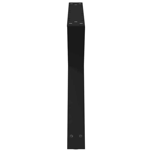 vidaXL Salongbordben 2 stk svart 70 x (42-43,3) cm stål