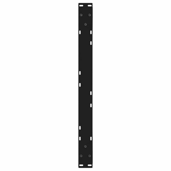 vidaXL Salongbordben 2 stk svart 70 x (42-43,3) cm stål