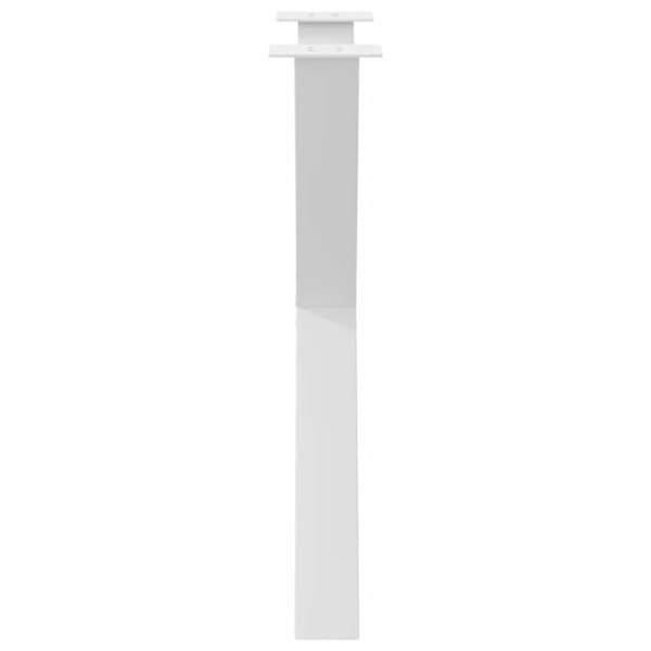 vidaXL Spisebordsben X-formet 2 stk. 70x(72-73) cm stål hvid