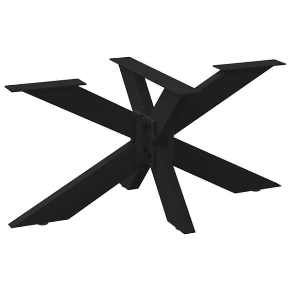 vidaXL sofabordben edderkopform 98x58x(42-43) cm stål sort