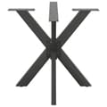 Pikkukuva 3 / 9: vidaXL Ruokapöydän jalka hämähäkinmuotoinen antrasiitti 85x85x(72-73) cm teräs