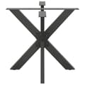 Pikkukuva 4 / 9: vidaXL Ruokapöydän jalka hämähäkinmuotoinen antrasiitti 85x85x(72-73) cm teräs