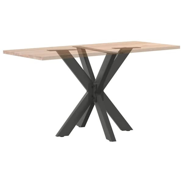 vidaXL Ruokapöydän jalka hämähäkinmuotoinen antrasiitti 85x85x(72-73) cm teräs