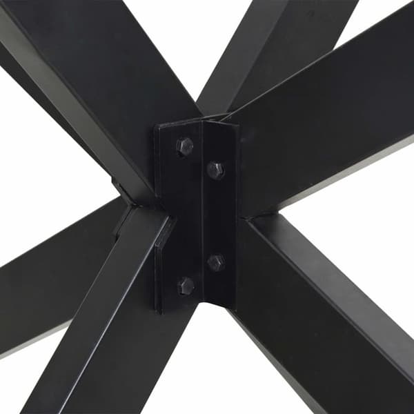 vidaXL Ruokapöydän jalka hämähäkinmuotoinen antrasiitti 85x85x(72-73) cm teräs