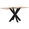 Miniatyrbillede 6 af 9: vidaXL spisebordsben edderkopform sort 85x85x(72-73) cm stål