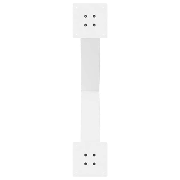 vidaXL Spisebordben X-formet 3 stk hvit 70x(72-73) cm stål