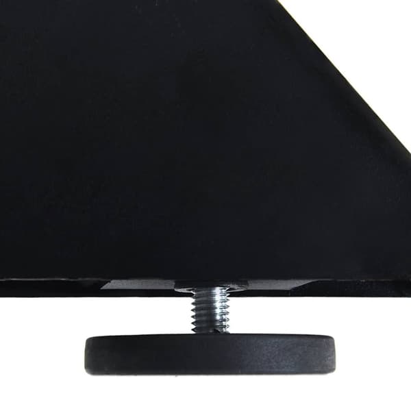 vidaXL Spisebordben edderkoppformet svart 120x68x(72-73) cm stål