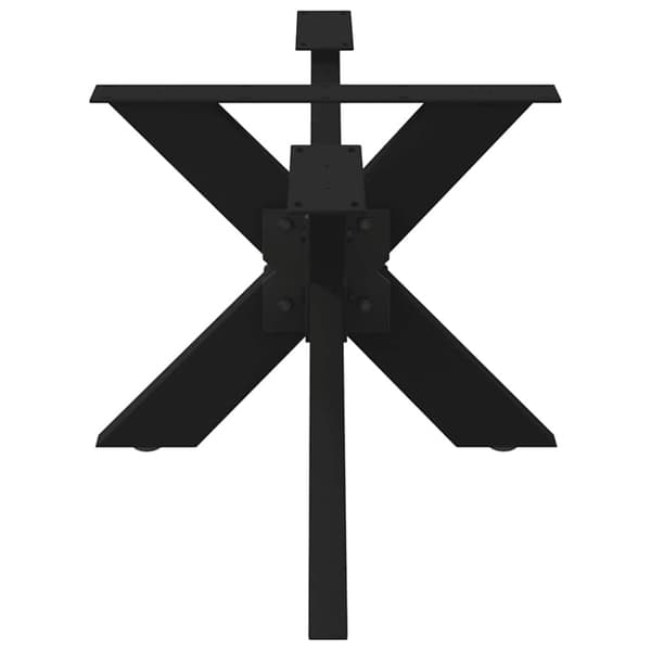 vidaXL Soffbordsben Spindelform svart 98x58x(42-43) cm stål