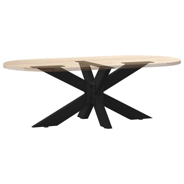 vidaXL Soffbordsben Spindelform svart 98x58x(42-43) cm stål