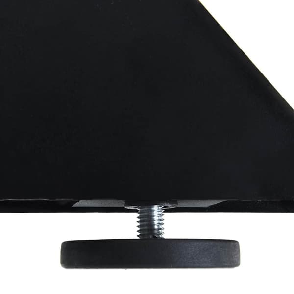 vidaXL Soffbordsben Spindelform svart 98x58x(42-43) cm stål