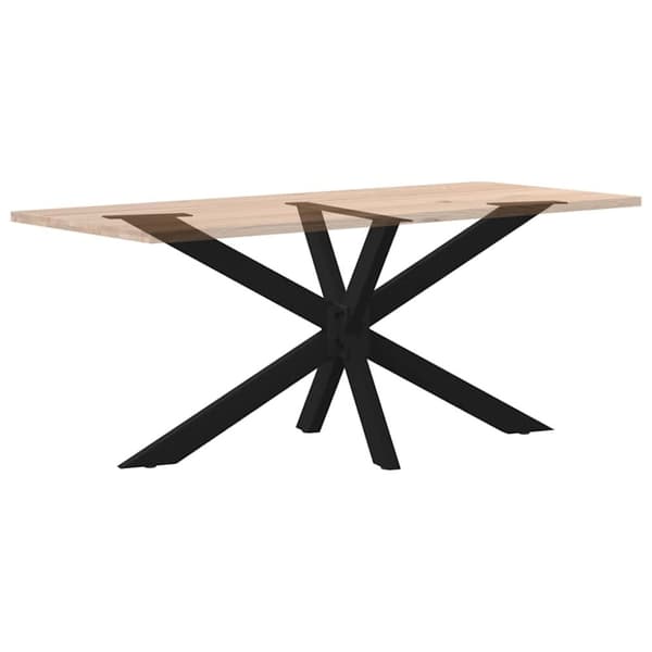 vidaXL Spisebordben edderkopp form svart 150x78x(72-73) cm stål