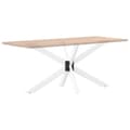 Miniatyrbilde 6 av 9: vidaXL Spisebordben edderkopp form hvit 150x78x(72-73) cm stål