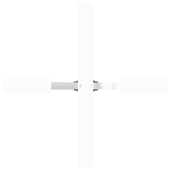 vidaXL Spisebordben edderkopp form hvit 85x85x(72-73) cm stål