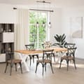 Miniatyrbilde 2 av 10: vidaXL Spisebordben X-formet 2 stk hvit 90 x (72-73) cm stål