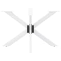 Miniatyrbilde 3 av 9: vidaXL Spisebordben edderkopp form hvit 120x68x(72-73) cm stål