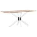 Miniatyrbilde 6 av 9: vidaXL Spisebordben edderkopp form hvit 120x68x(72-73) cm stål