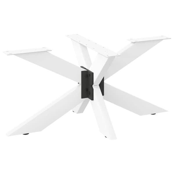 Soffbordsben Spindelform vit 98x58x(42-43) cm stål