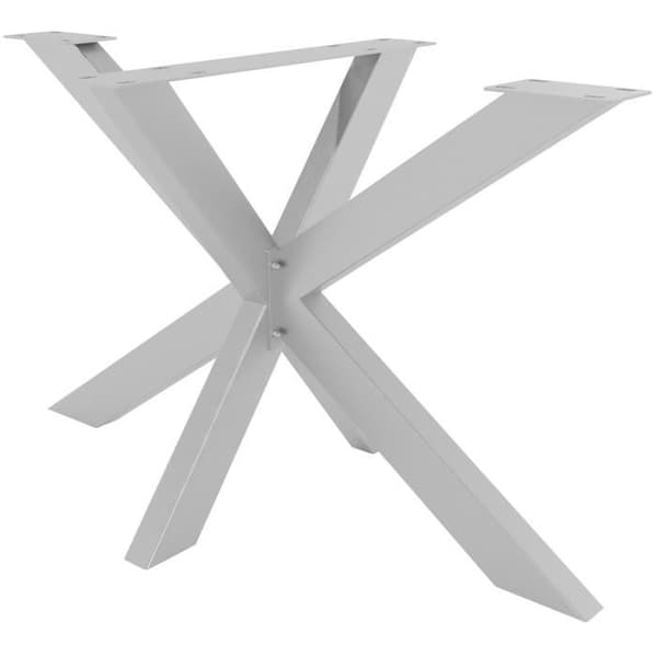 Duncan Design stålben för bord Industriell stil DIY spindelform, rostfritt stål-120x68x71 cm