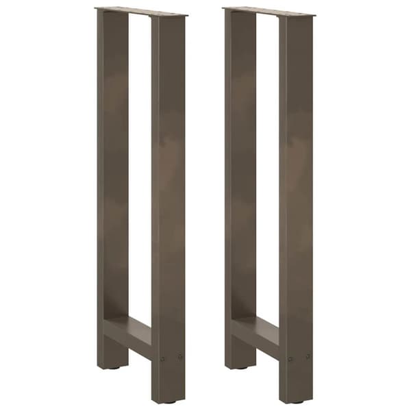 Soffbordsben naturstål 2 st 50x(100-101) cm stål
