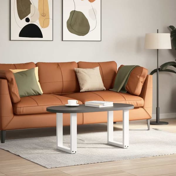 Soffbordsben U-formade 2 st vit 28x(42-43) cm stål