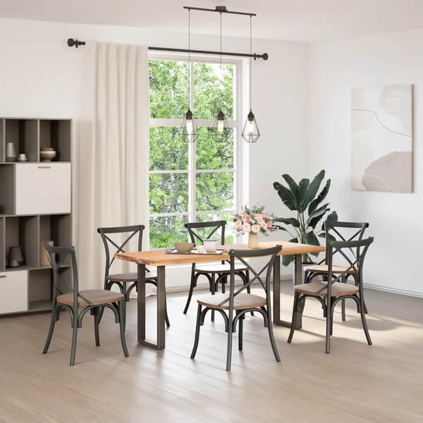 Soffbordsben U-formade 2 st naturstål 38x(72-73) cm stål