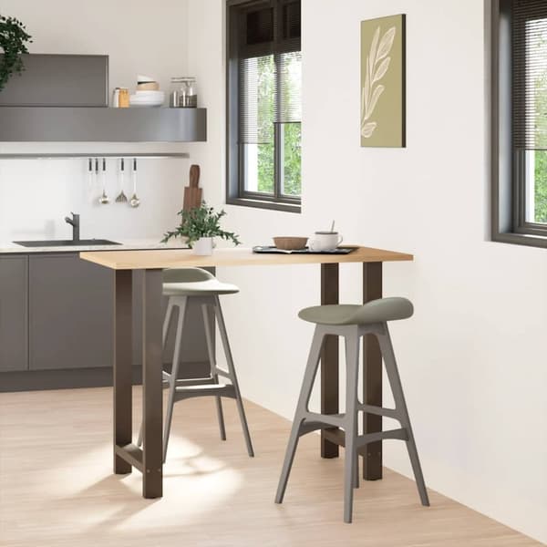 Soffbordsben naturstål 2 st 60x(100-101) cm stål