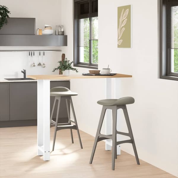 Soffbordsben vit 2 st 50x(110-111) cm stål