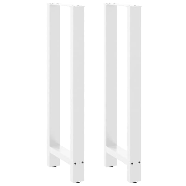Soffbordsben vit 2 st 50x(110-111) cm stål