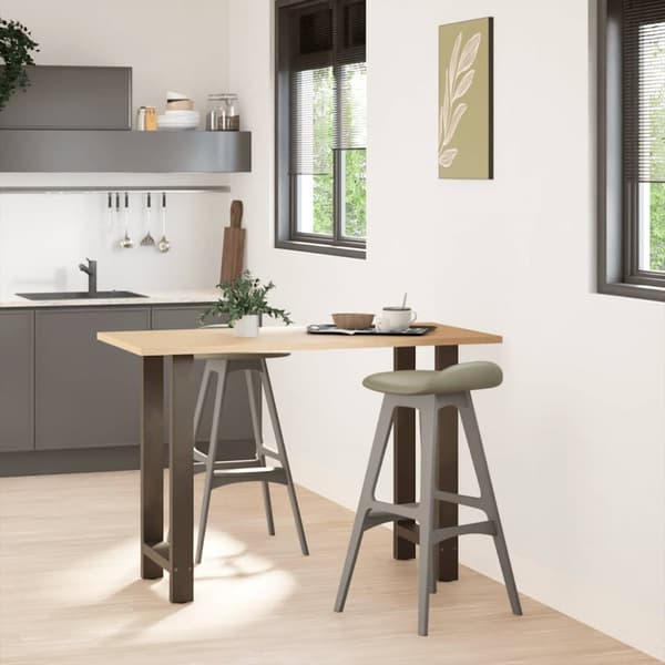 Soffbordsben naturstål 2 st 50x(90-91) cm stål