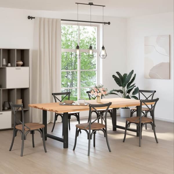 Soffbordsben svart 2 st 90x(72-73) cm stål