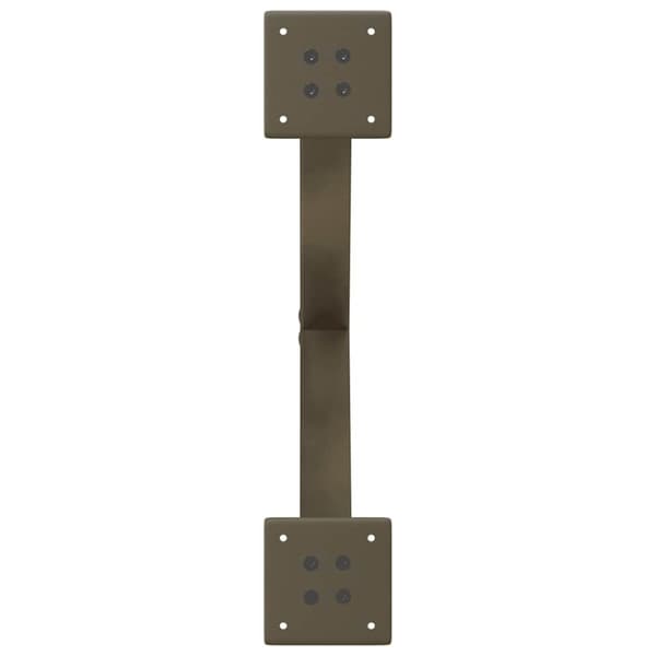 vidaXL Soffbordsben X-formade 2 st naturstål 50x(30-31) cm stål