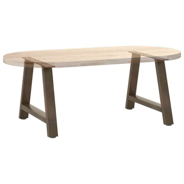 vidaXL Salongbordben A-formet 2 stk 70 x (42-43) cm stål