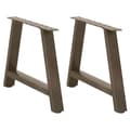Miniatyrbilde 1 av 10: vidaXL Salongbordben A-formet 2 stk 70 x (42-43) cm stål