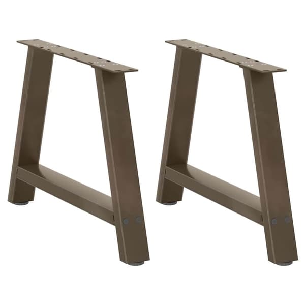 vidaXL Sohvapöydän jalat A-muotoiset 2 kpl 70x(42-43) cm teräs