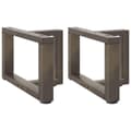 Pikkukuva 1 / 10: vidaXL Sohvapöydän jalat T-muotoiset 2 kpl musta 50x25x(30-31) cm teräs
