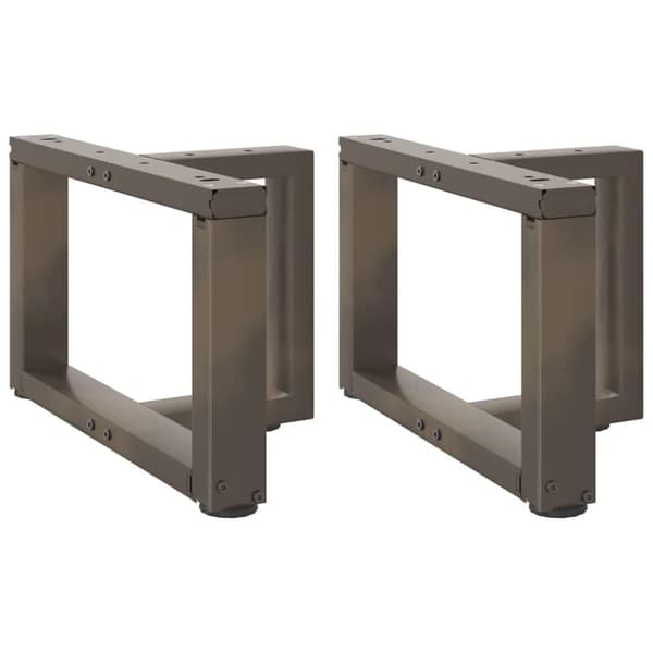 vidaXL Sohvapöydän jalat T-muotoiset 2 kpl musta 50x25x(30-31) cm teräs