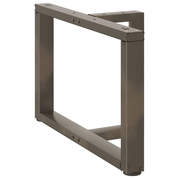 vidaXL Salongbordben T-formet 2 stk svart 60x25x(42-43) cm stål