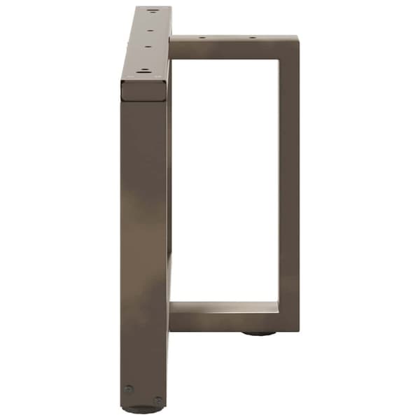 vidaXL Salongbordben T-formet 2 stk svart 60x25x(42-43) cm stål