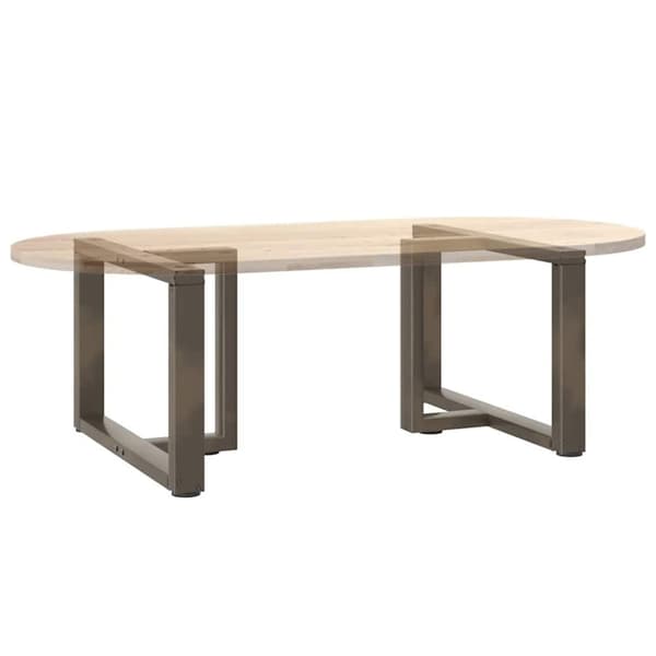 vidaXL Salongbordben T-formet 2 stk svart 60x25x(42-43) cm stål