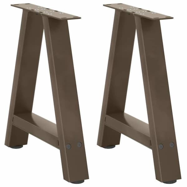 vidaXL Salongbordben A-formet 2 stk 38 x (42-43) cm stål