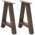 Miniatyrbilde 1 av 10: vidaXL Salongbordben A-formet 2 stk 38 x (42-43) cm stål