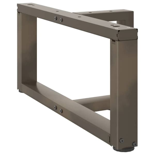 vidaXL Salongbordben T-formet 2 stk svart 60x25x(30-31) cm stål