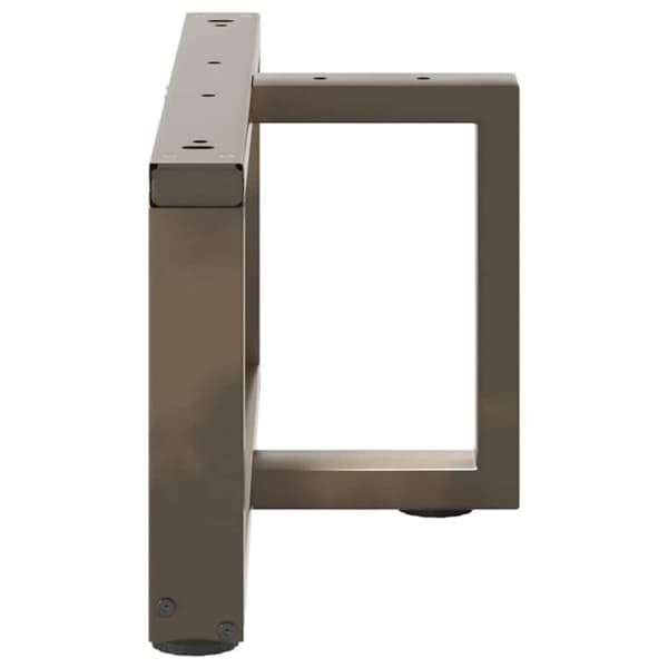 vidaXL Salongbordben T-formet 2 stk svart 60x25x(30-31) cm stål